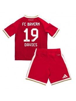 Bayern Munich Alphonso Davies #19 Replika Hemmakläder Barn 2026-27 Kortärmad (+ byxor)